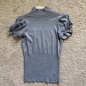 Express Design Studio Mock Neck Ribbed Sweater